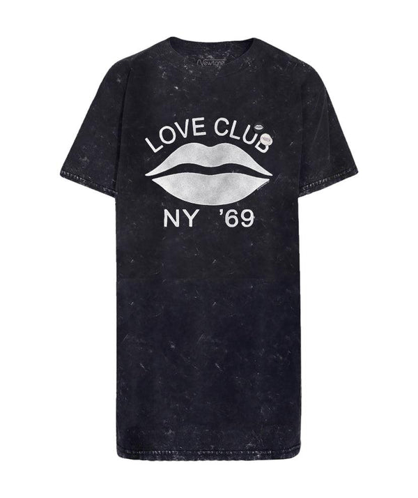 Dress janis black acid "LOVE CLUB" - Newtone