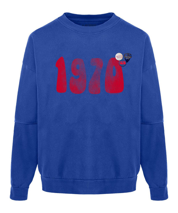 Sweatshirt roller flo blue "1970 FW21" - Newtone