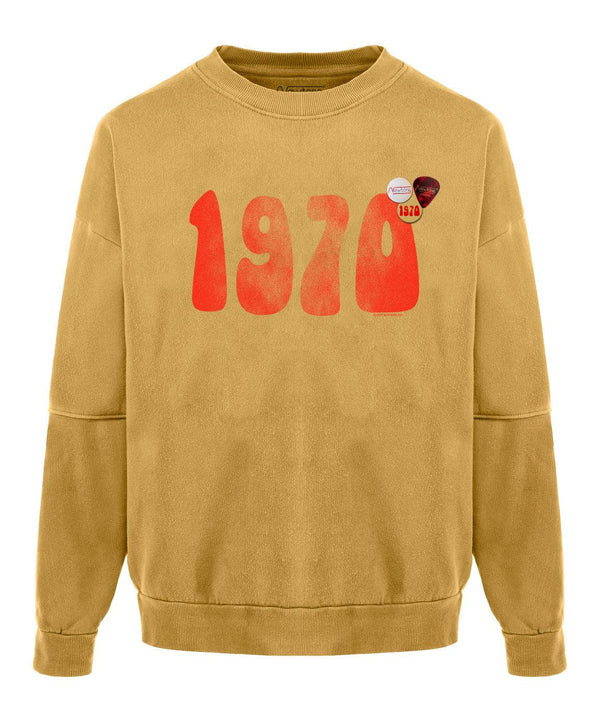 Sweatshirt roller mustard "1970 FW21" - Newtone