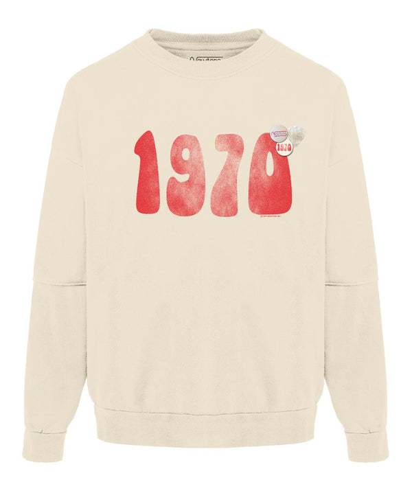 Sweatshirt roller natural "1970 FW21" - Newtone