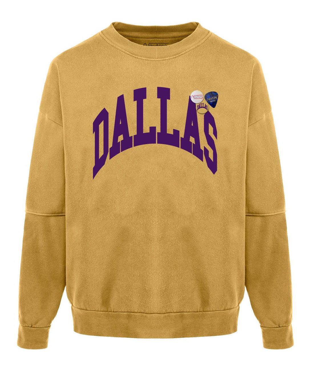 Sweatshirt roller mustard dallas "CITY" - Newtone