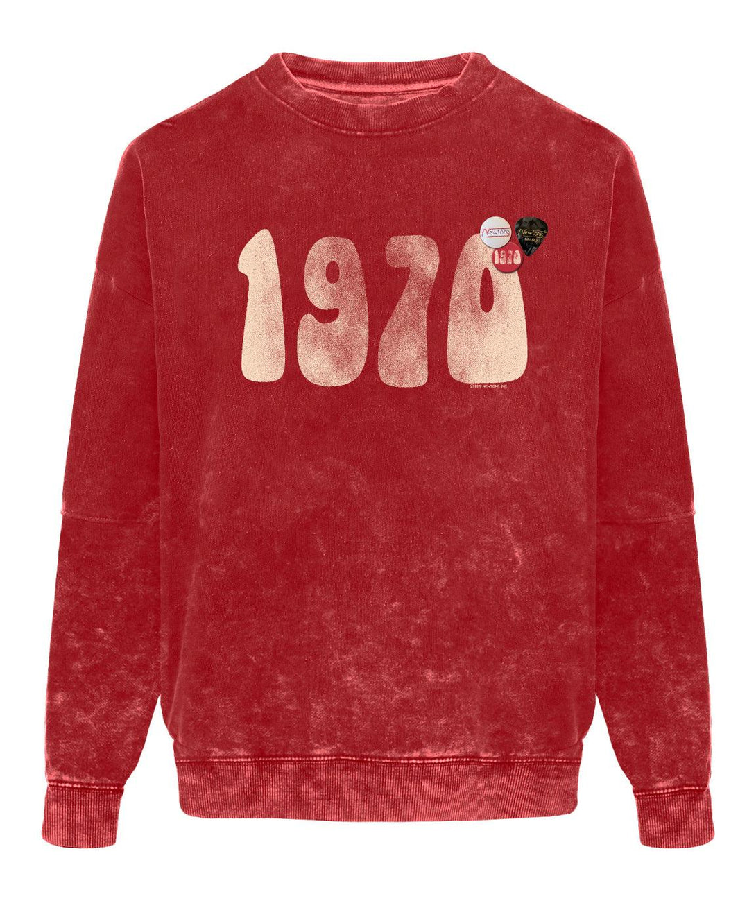 Sweatshirt roller red acid "1970 FW21" - Newtone