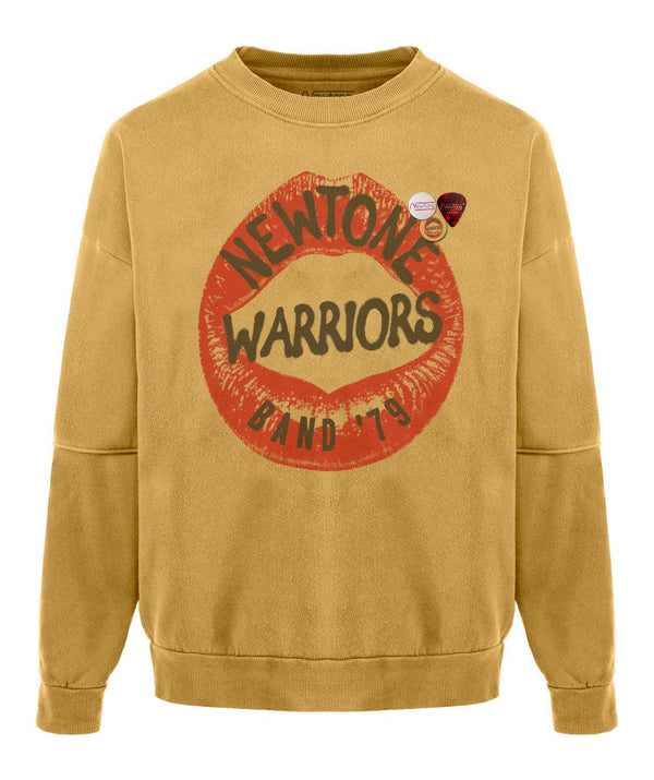 Sweatshirt roller mustard "WARRIORS" - Newtone
