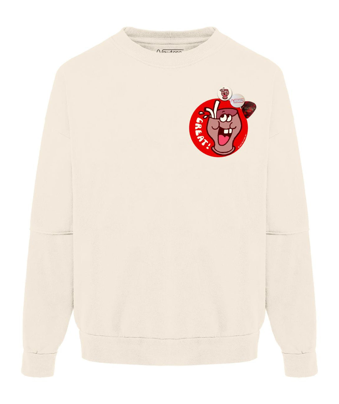 Sweatshirt roller natural "CANDY" - Newtone