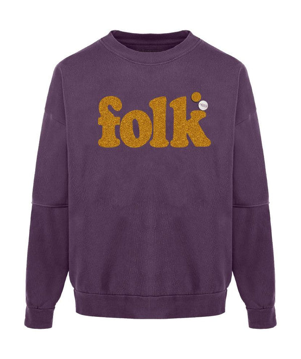 Sweatshirt roller grape "FOLK" - Newtone