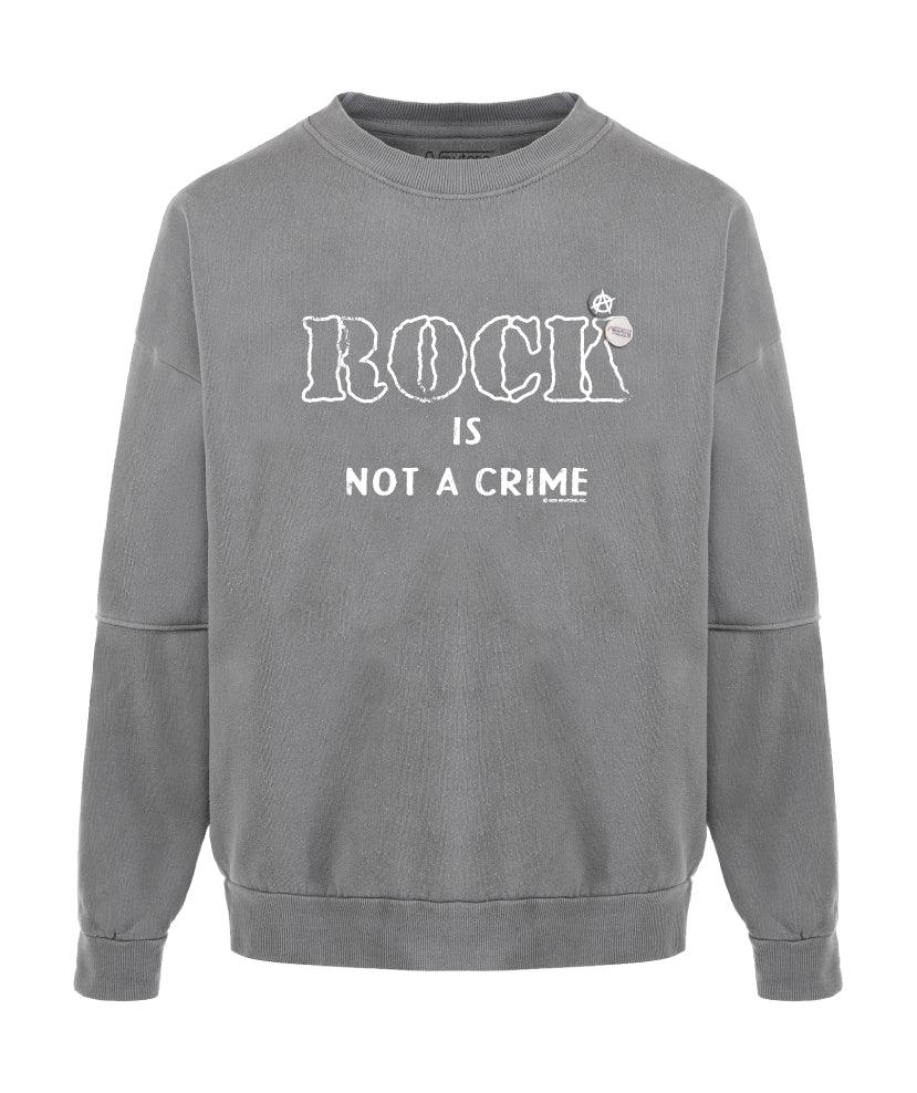 Sweatshirt roller grey "CRIME" - Newtone