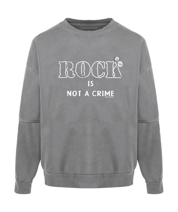 Sweatshirt roller grey "CRIME" - Newtone