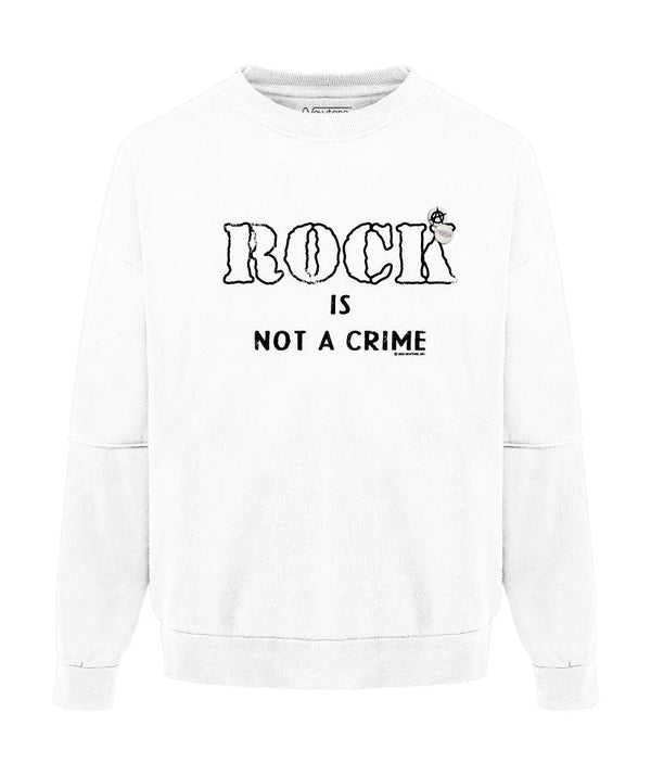 Sweatshirt roller off white "CRIME" - Newtone