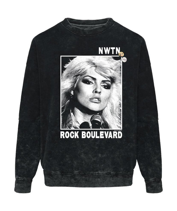 Sweatshirt roller black acid "BOULEVARD" - Newtone
