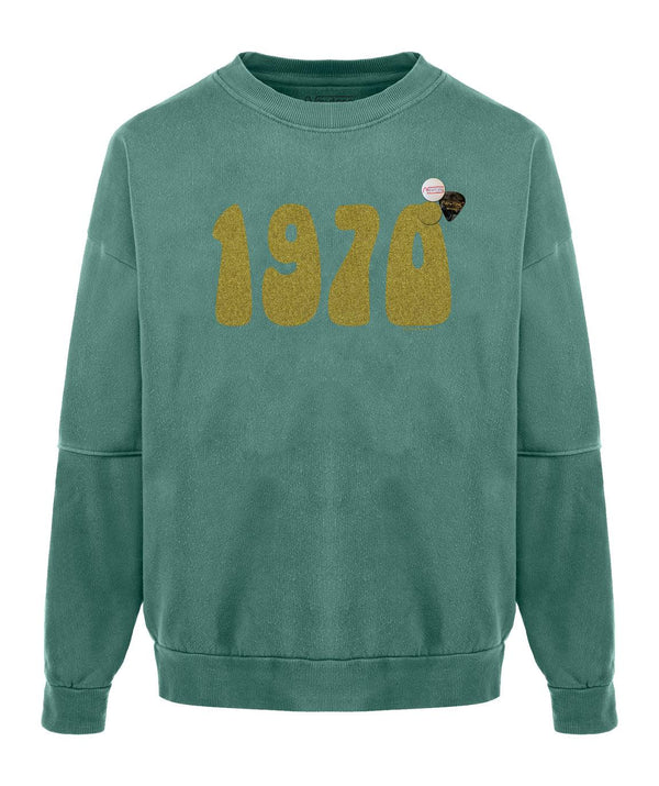 Sweatshirt roller light green "1970 SS22" - Newtone