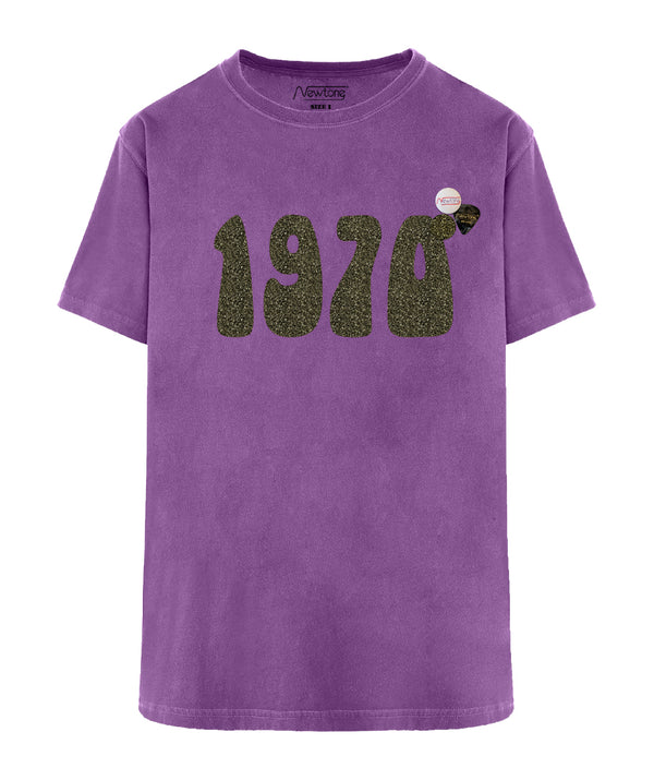 Purple trucker t-shirt "1970 SS23" 