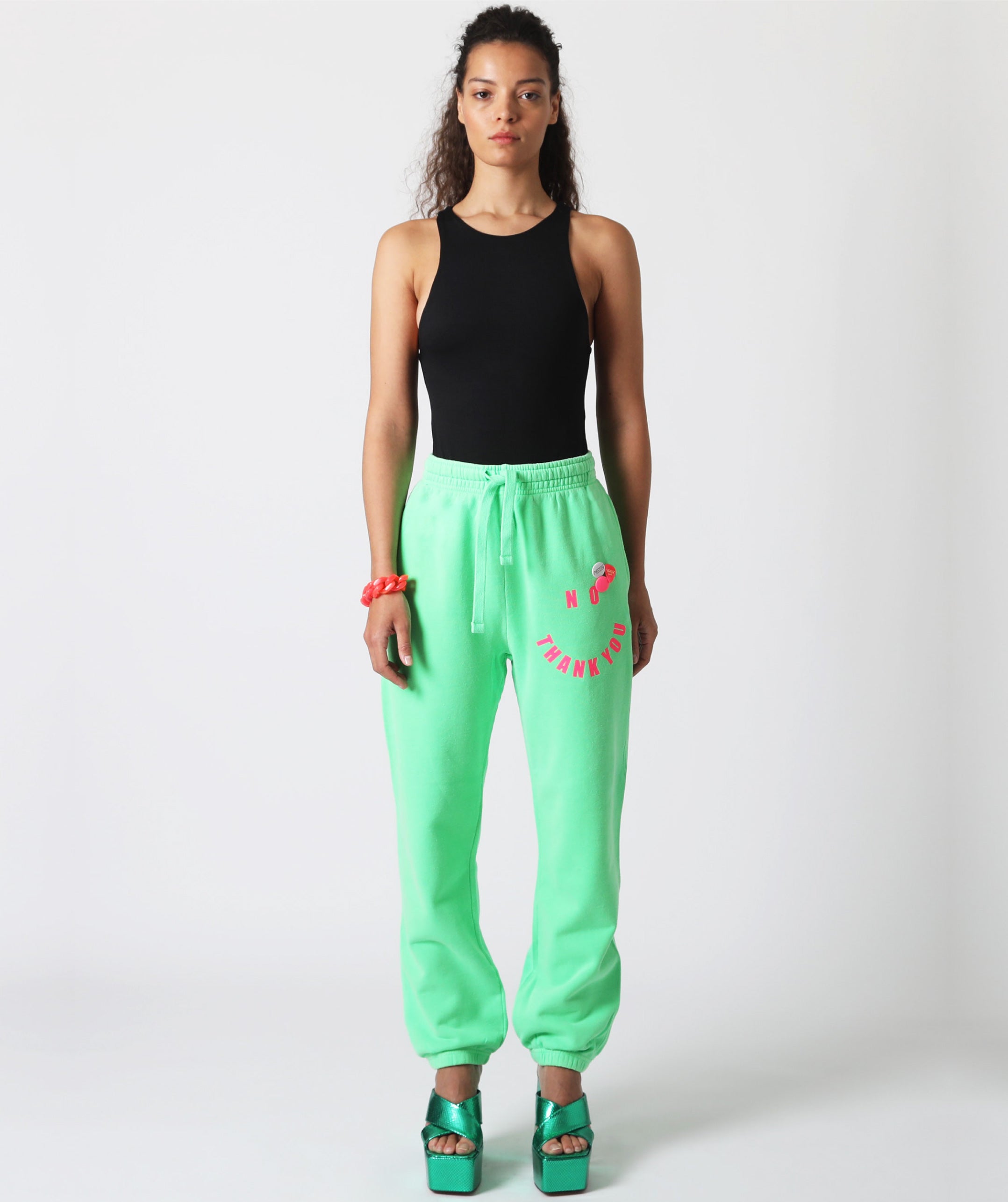 Jogging palmer neon green "NO"