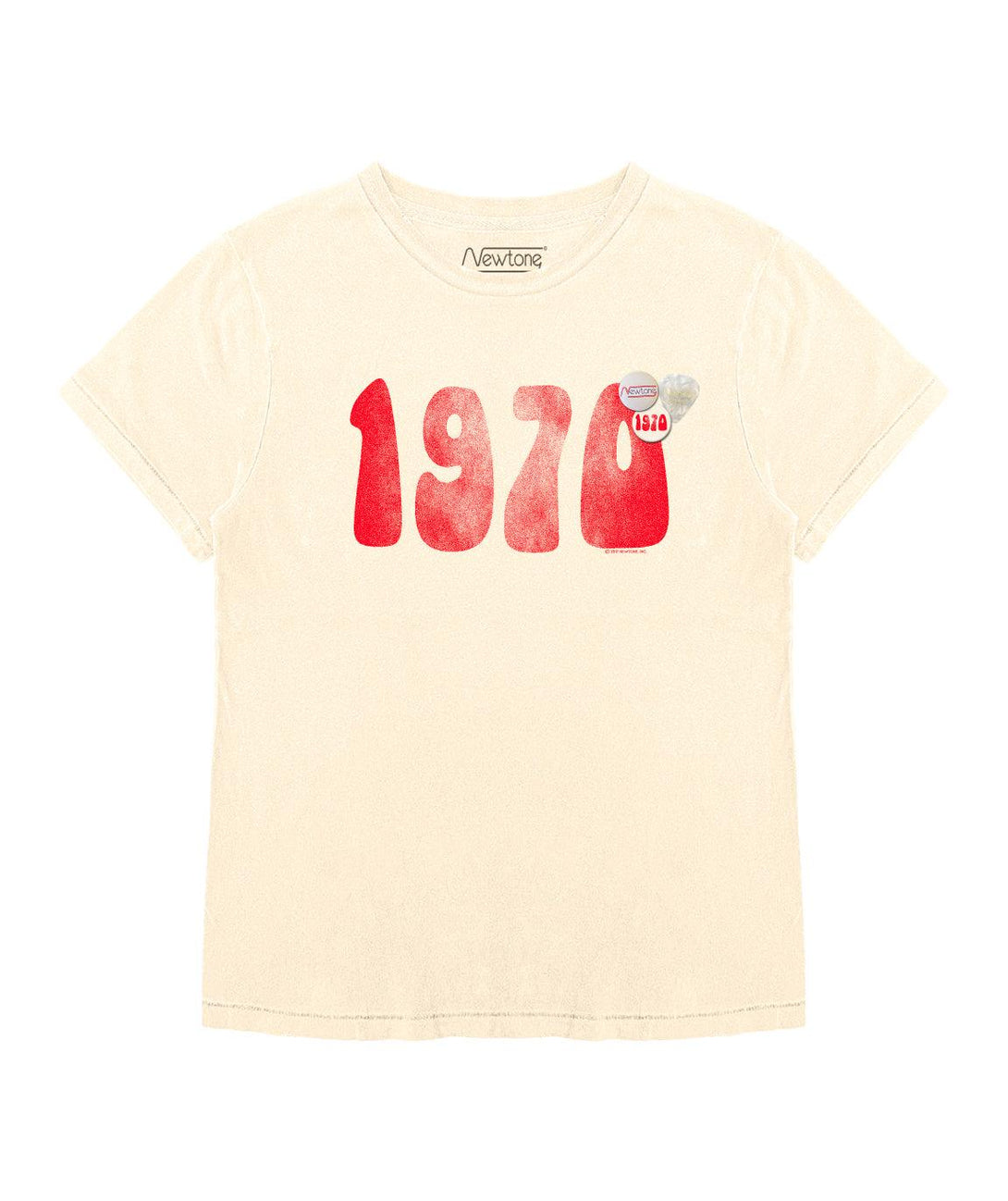 Tee shirt starlight natural "1970 FW21" - Newtone