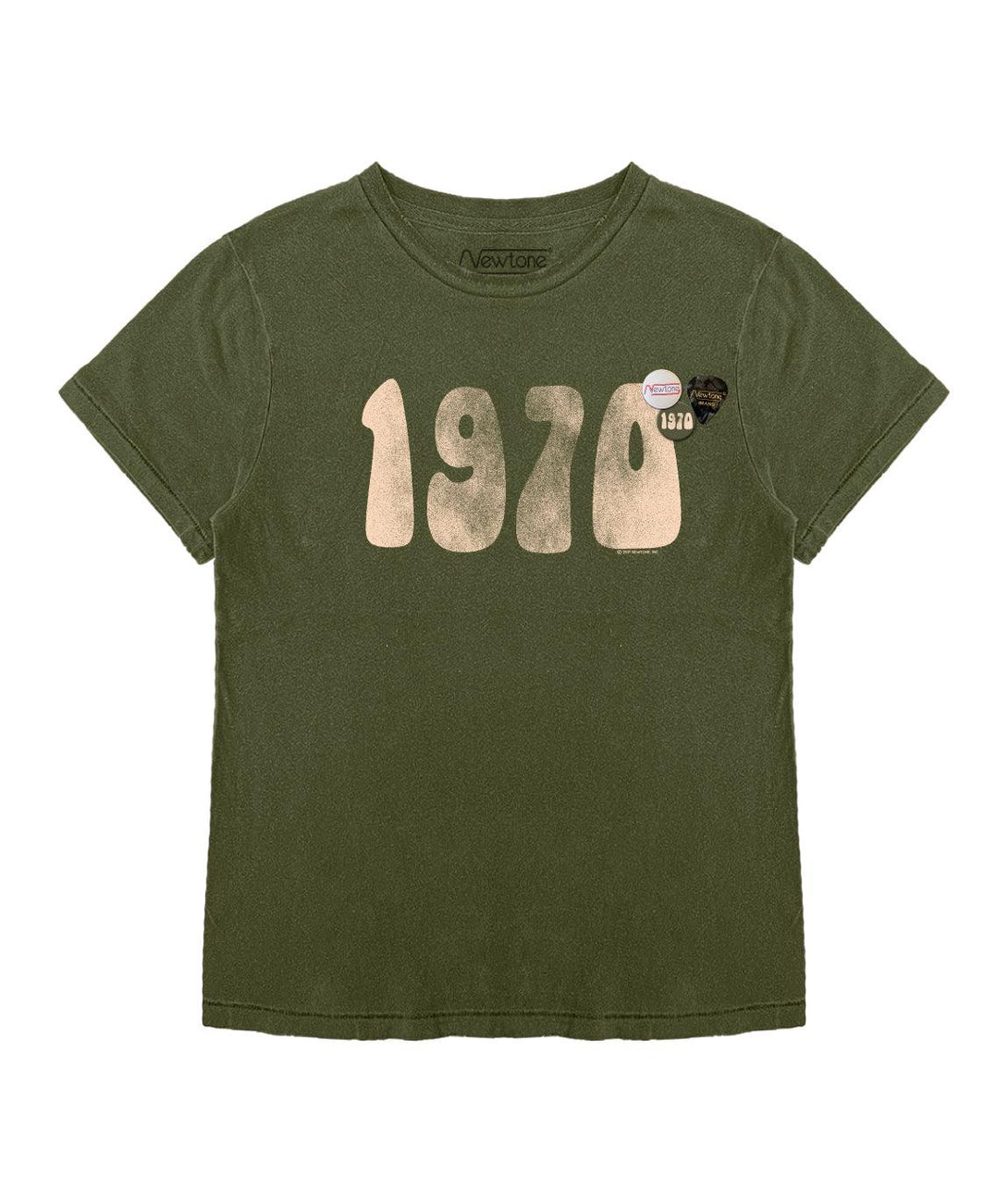 Tee shirt starlight kaki "1970 FW21" - Newtone