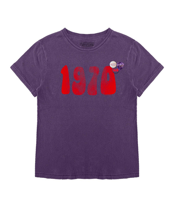 Tee shirt starlight grape "1970 FW21" - Newtone