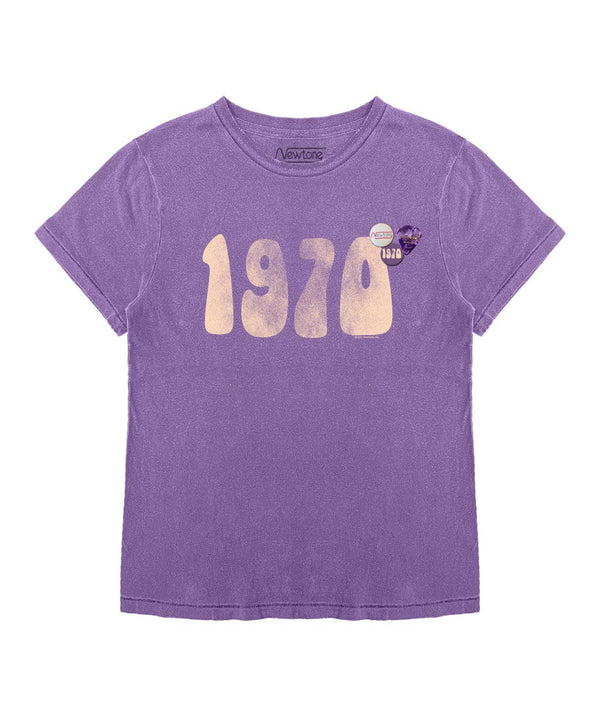 Tee shirt starlight purple "1970 FW21" - Newtone