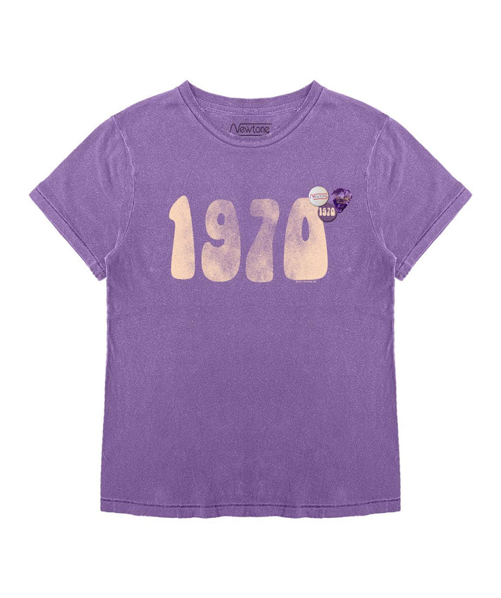 Tee shirt starlight purple "1970 FW21" - Newtone