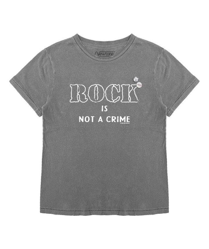 Tee shirt starlight grey "CRIME" - Newtone