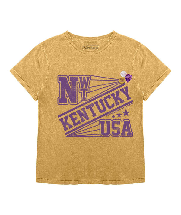Tee shirt starlight mustard "KENTUCKY" - Newtone