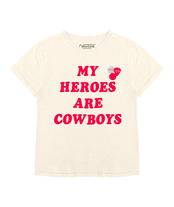 Tee shirt starlight natural "HEROES" - Newtone