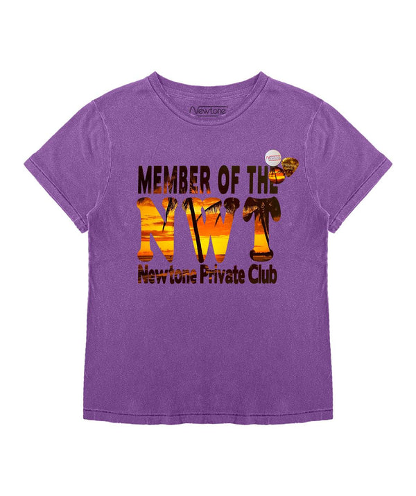 Tee shirt starlight purple "SUNSET" - Newtone