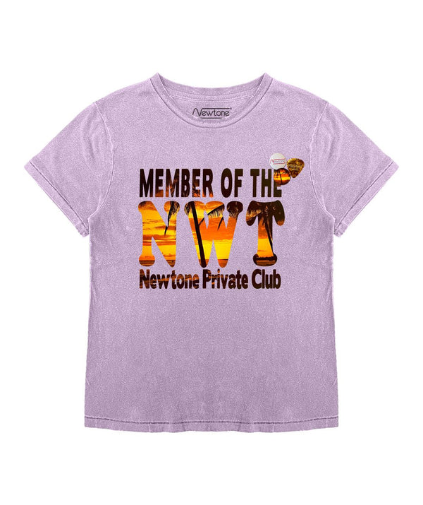 Tee shirt starlight lilac "SUNSET" - Newtone