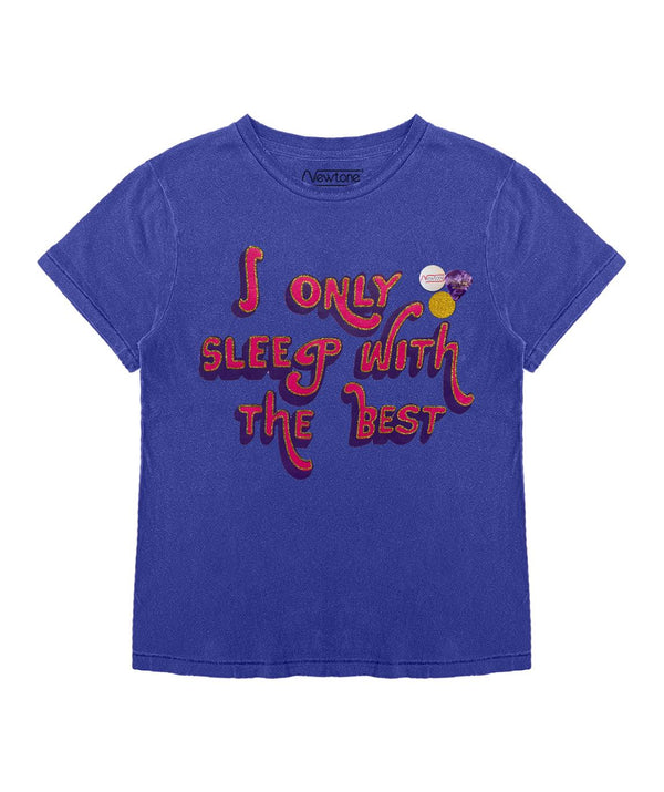 Tee shirt starlight flo blue "SLEEP" - Newtone