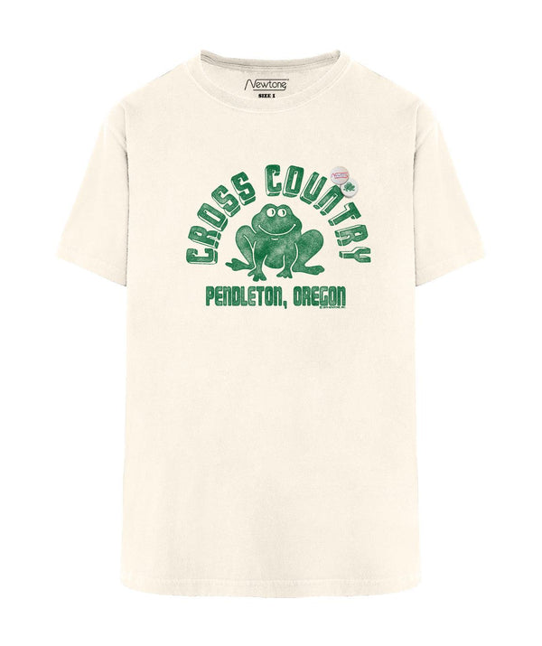 Tee shirt trucker natural "CROSS COUNTRY" - Newtone