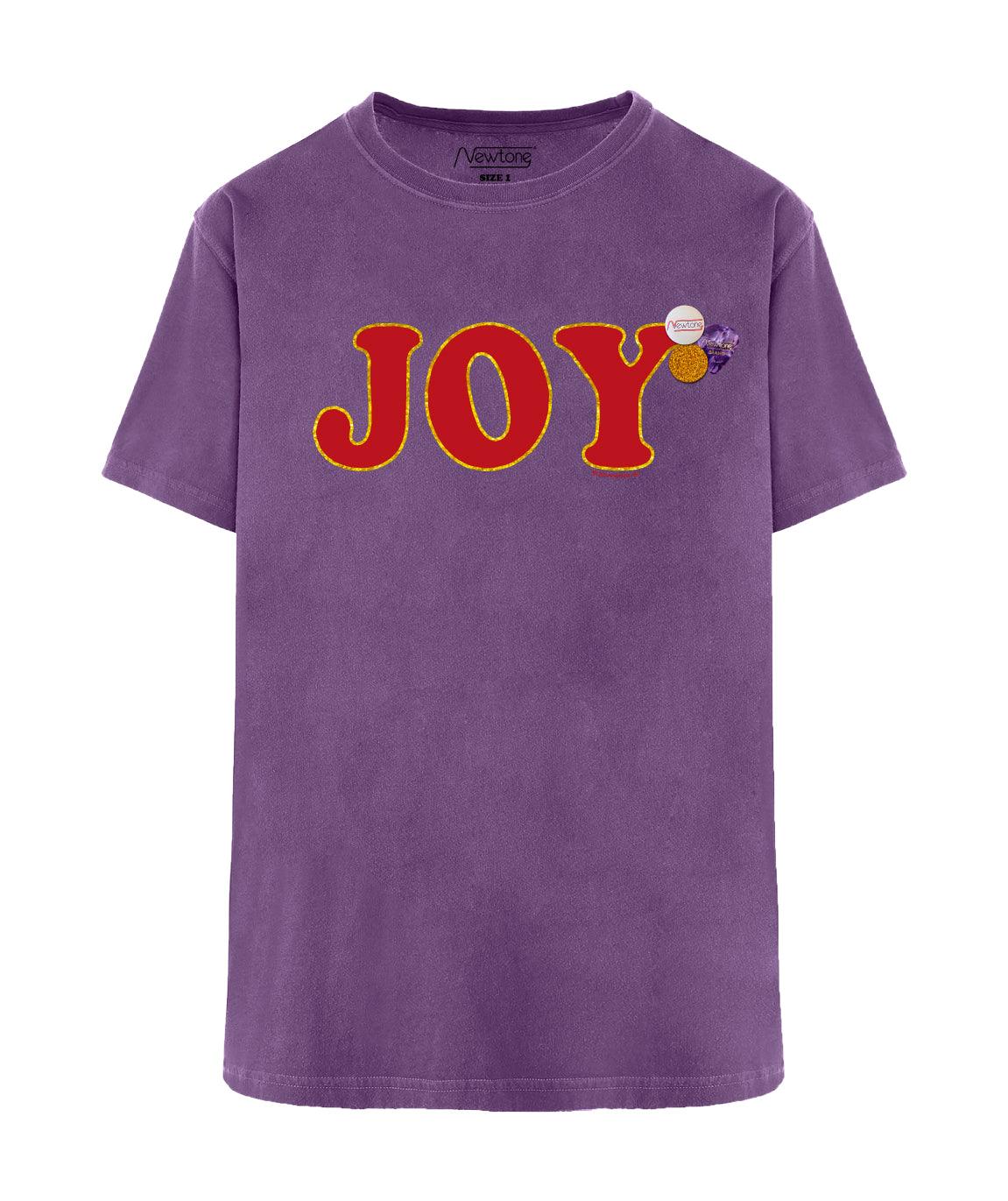 Tee shirt trucker purple "JOY FW21" - Newtone