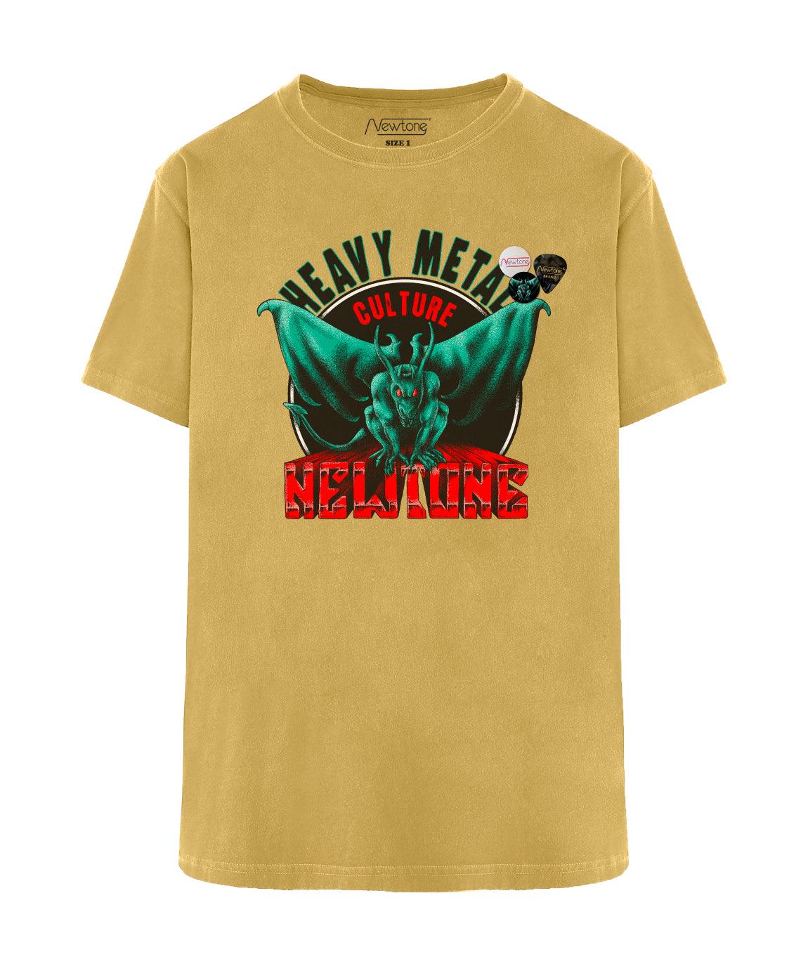 Tee shirt trucker mustard "CULTURE" - Newtone
