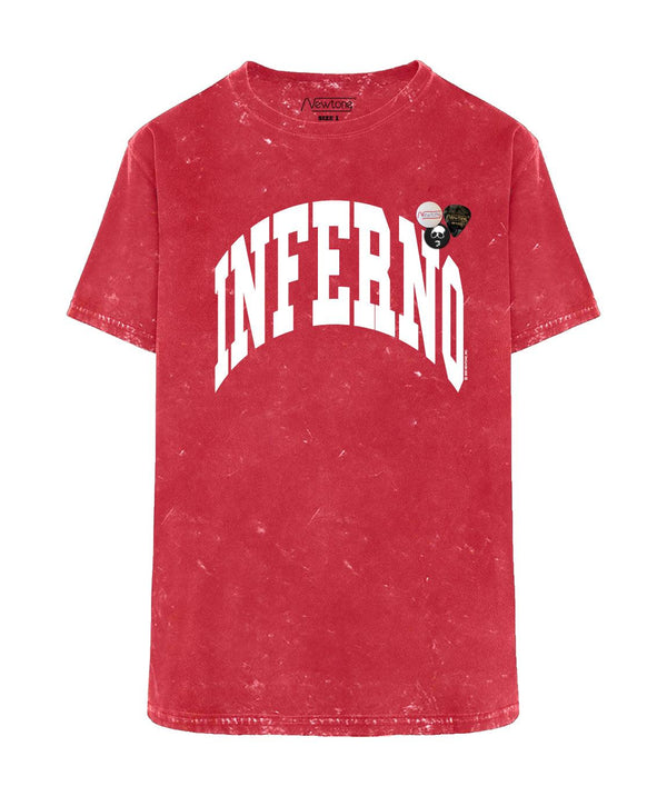 Tee shirt trucker red acid "INFERNO" - Newtone