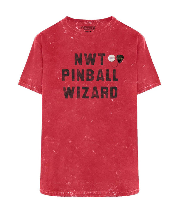 Tee shirt trucker red acid "PINBALL" - Newtone