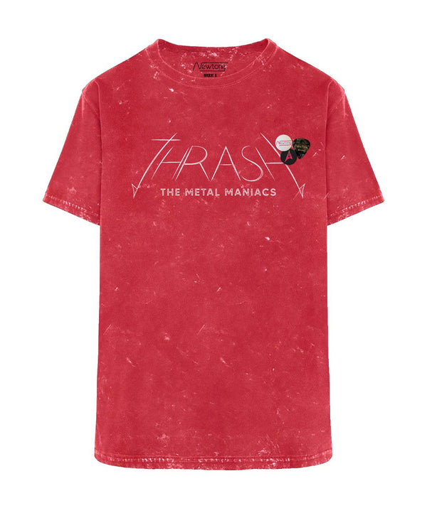 Tee shirt trucker red acid "THRASH" - Newtone
