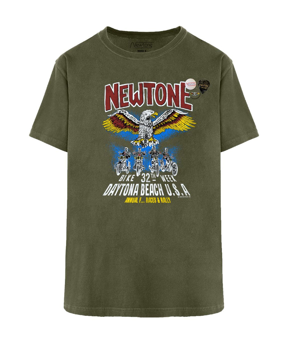 Tee shirt trucker kaki "CONVENTION" - Newtone