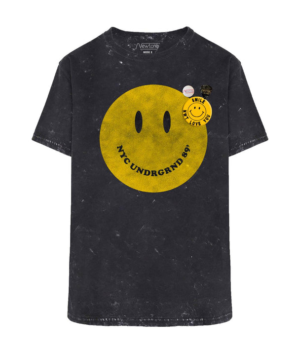 Tee shirt trucker napalm acid "SMILEY" - Newtone