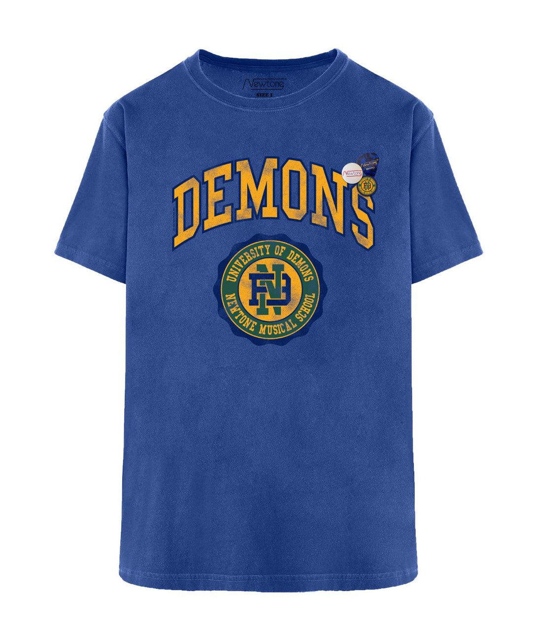 Tee shirt trucker flo blue "DEMONS" - Newtone