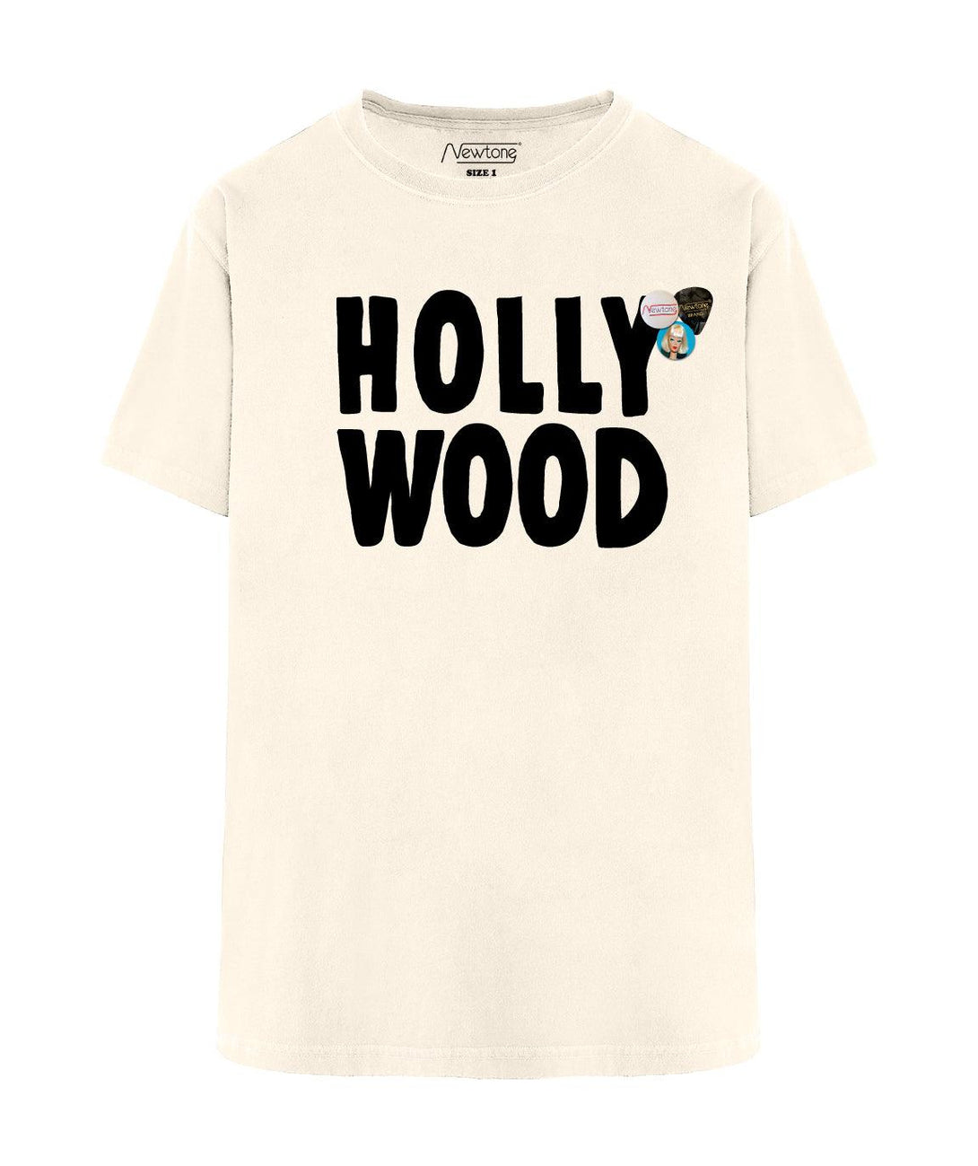 Tee shirt trucker natural "HOLLYWOOD" - Newtone