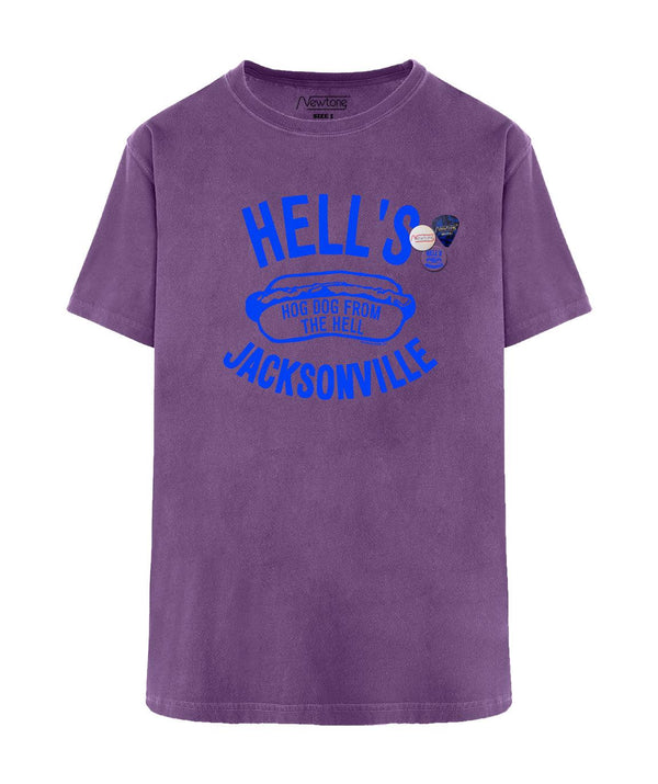 Tee shirt trucker purple "HELLS" - Newtone