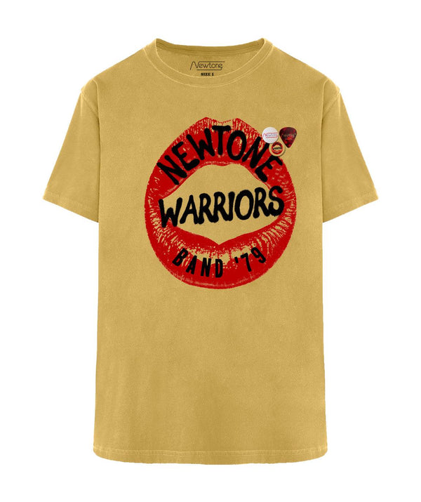 Tee shirt trucker mustard "WARRIORS" - Newtone