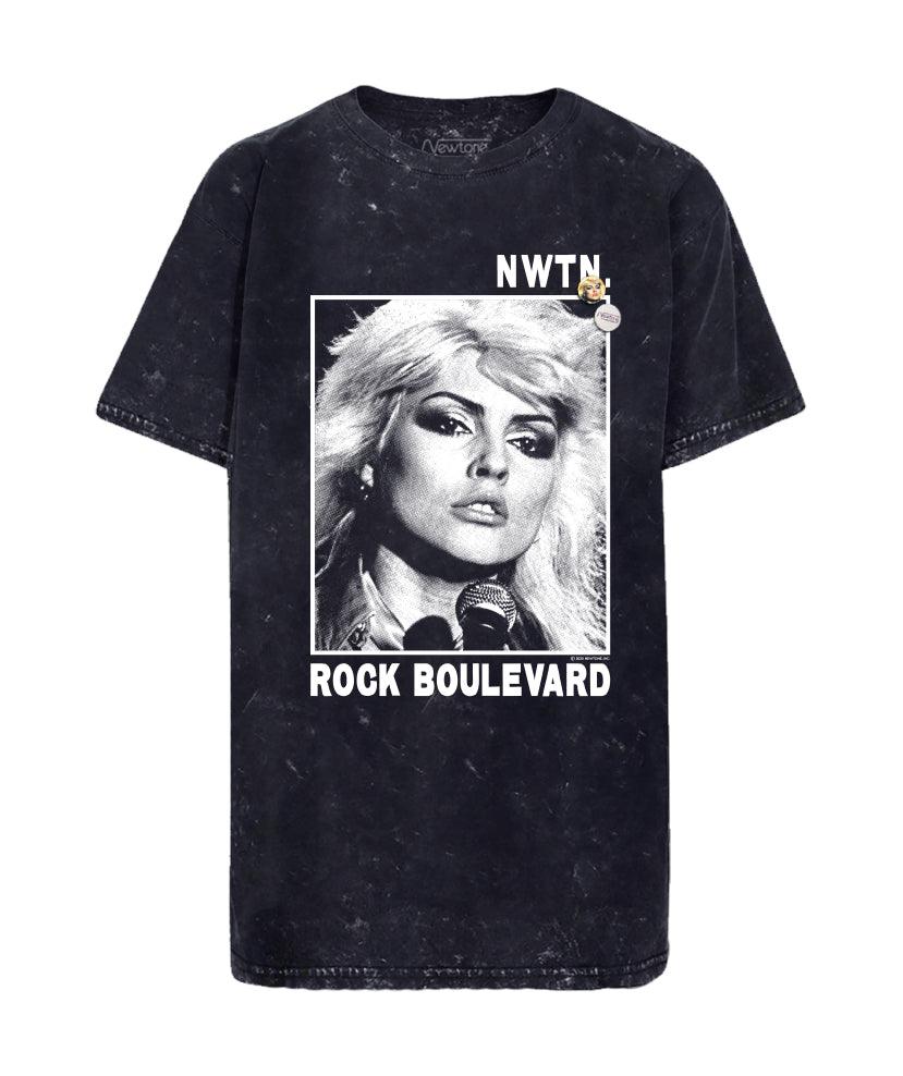 Tee shirt trucker black acid "BOULEVARD" - Newtone