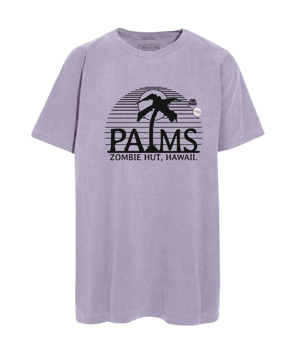 Tee shirt trucker lilac "PALMS" - Newtone