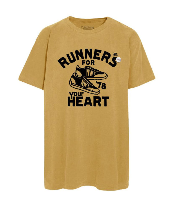 Tee shirt trucker mustard "HEART" - Newtone