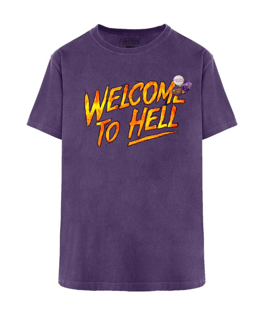 Tee shirt trucker grape "WELCOME" - Newtone