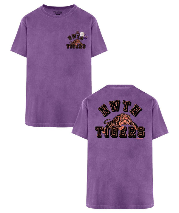 Tee shirt trucker purple "WILD" - Newtone