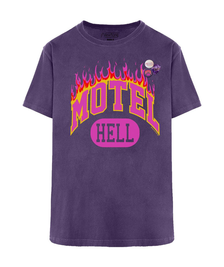 Tee shirt trucker grape "MOTEL" - Newtone