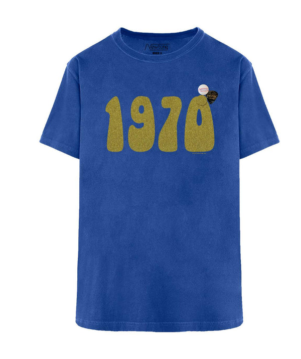 Tee shirt trucker flo blue "1970 SS22" - Newtone