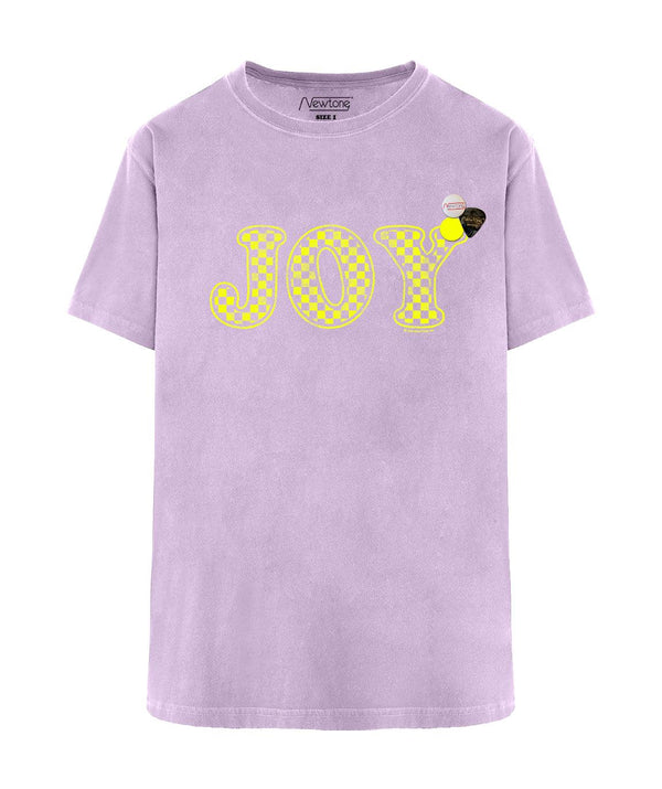 Tee shirt trucker lilac "JOY SS22" - Newtone