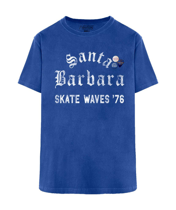 Tee shirt trucker flo blue "BARBARA" - Newtone