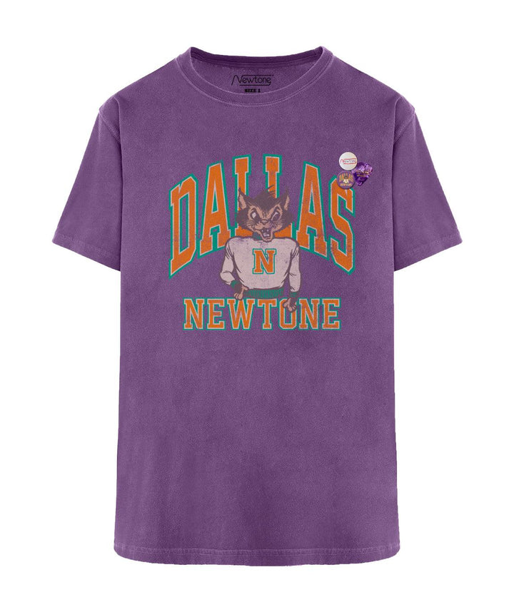 Tee shirt trucker purple "DALLAS" - Newtone