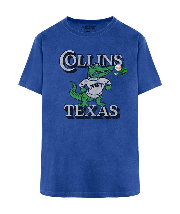Tee shirt trucker flo blue "COLLINS" - Newtone